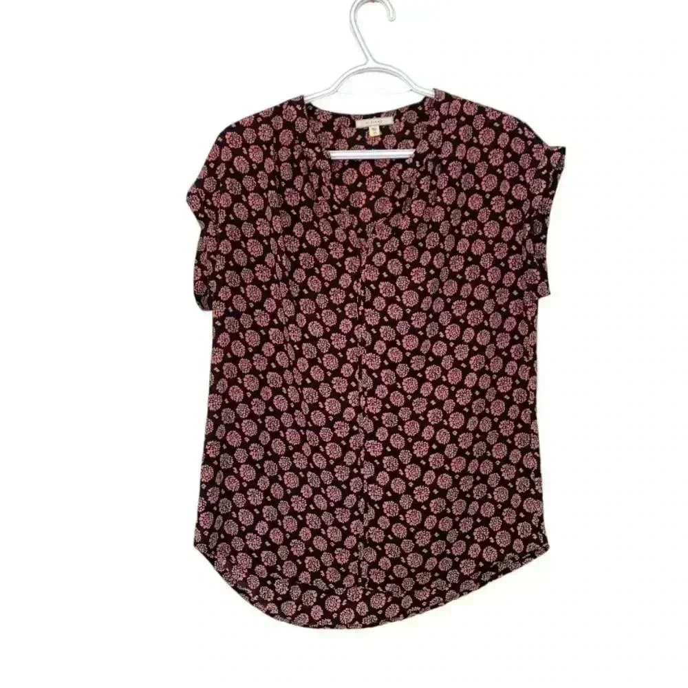 2 for 40 Pleione short sleeve office top tunic w V-neck, light, airy,…